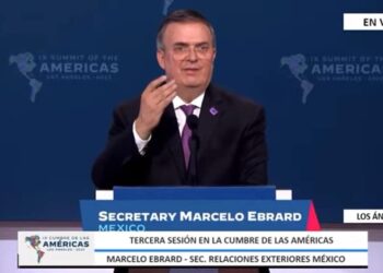 Canciller de México. Marcelo Ebrard. Foto captura de video.