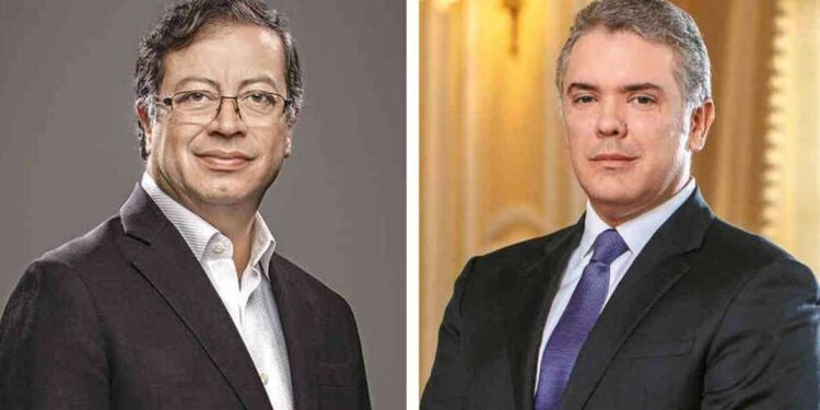 Gustavo Petro e Iván Duque. Foto collage.