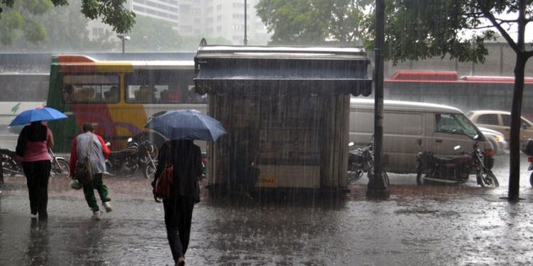 Lluvia, Caracas. Foto agencias.