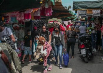 Migrantes venezolanos. Foto agencias.