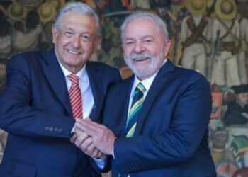 AMLO y Lula da Silva. Foto de archivo.