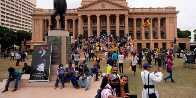 Sri Lanka tras manifestaciones. Foto agencias.