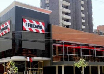 T.G.I. Friday’s. Foto de archivo.