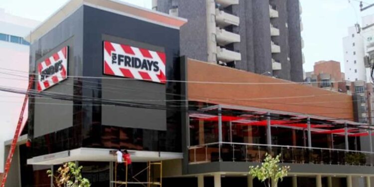 T.G.I. Friday’s. Foto de archivo.