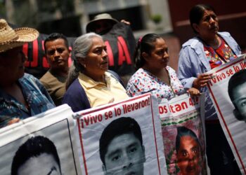 Caso Ayotzinapa. Padres. Foto de archivo.