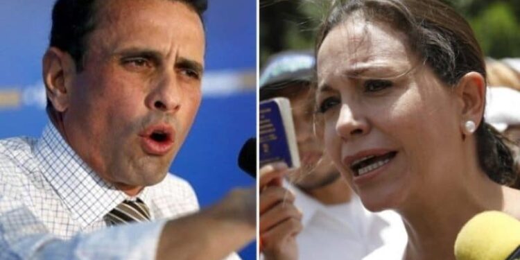 Henrique Capriles y María Corina Machado. Foto collage.