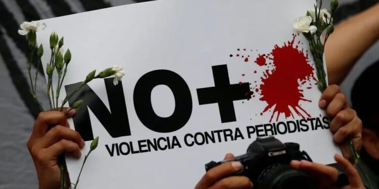 No a la violencia contra los periodistas. Foto de archivo.