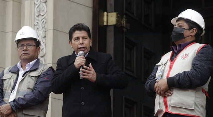 Presidente de Perú, Pedro Castillo. Foto @PedroCastilloTe