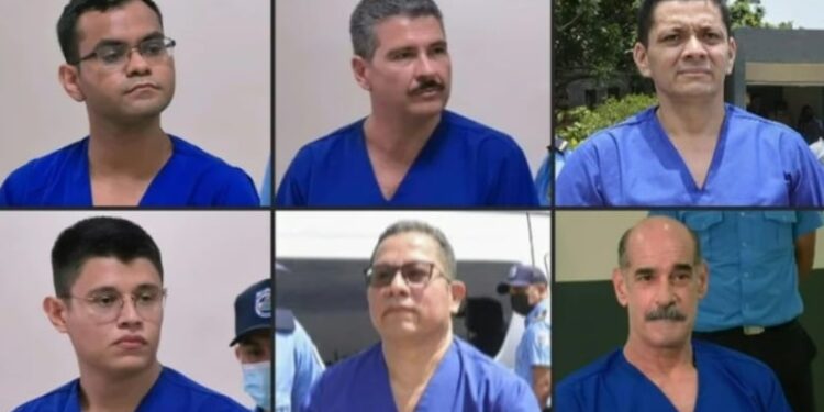 Presos políticos del régimen de Daniel Ortega. Foto captura Infobae.