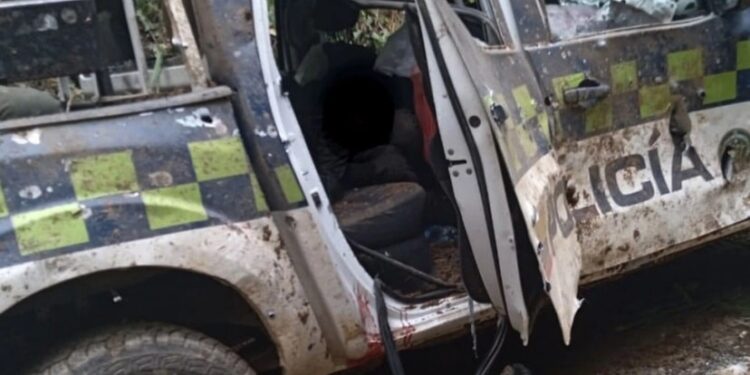 El asesinato de ocho policías en Huila, Colombia. Foto agencias.