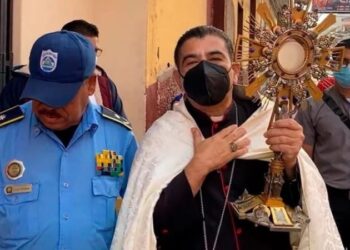 El obispo de Matagalpa fue apresado la madrugada del 19 de agosto en un operativo policial contra la residencia en la que permanecía recluido con otros siete religiosos. Foto cortesía