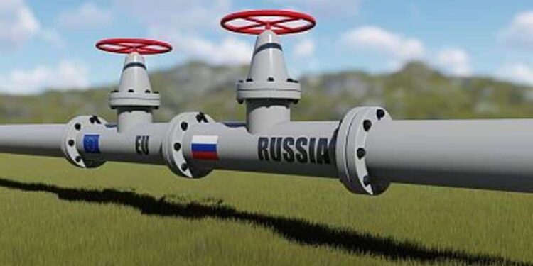 Gas Rusia. Foto de archivo.