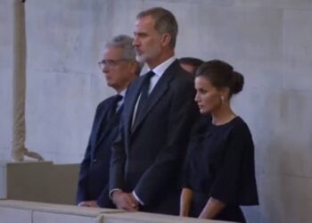 Los reyes de España, Felipe y Letizia. Foto captura de video.