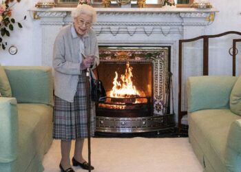 Última foto de la reina Isabel II. Foto agencias.