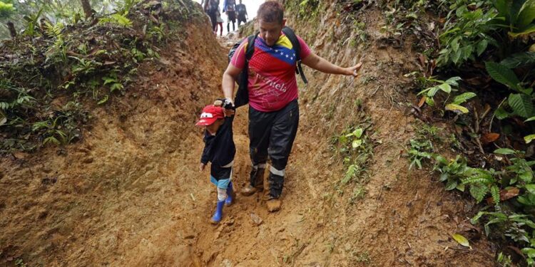 Darién, migrantes venezolanos. Foto EFE Mauricio Dueñas Castañeda