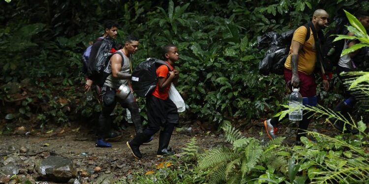 Darién, migrantes venezolanos. Foto EFE Mauricio Dueñas Castañeda