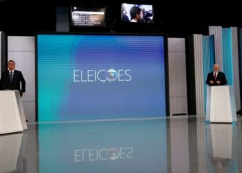 El estudio de Globo donde se realiza el debate. Foto REUTERS. Ricardo Moraes