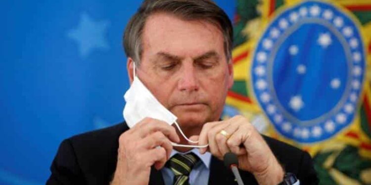 Jair Bolsonaro, durante la pandemia de la covid-19. Foto agencias.