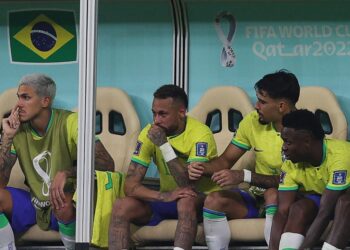 Neymar lesionado. Foto: AFP
