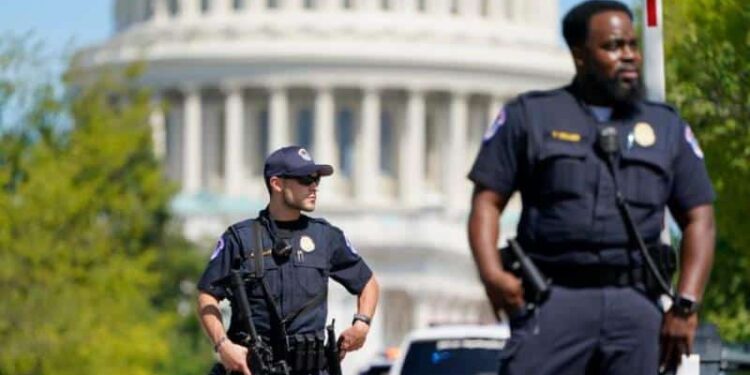La Policía del Capitolio de Estados Unidos. Foto de archivo.