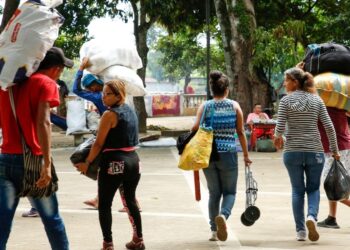 Migrantes venezolanos. Foto agencias.