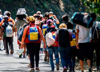 Migrantes venezolanos. Foto de archivo.