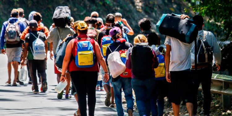 Migrantes venezolanos. Foto de archivo.