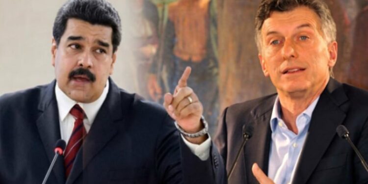 Nicolás Maduro. Mauricio Macri. Foto Collage.