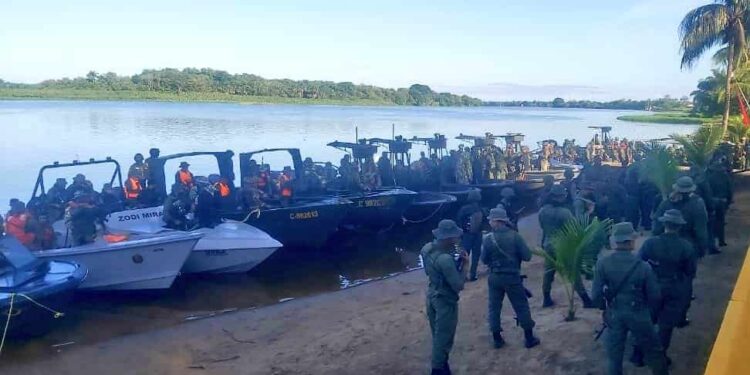 Operación Roraima en el Arco Minero de Venezuela. Foto de archivo.