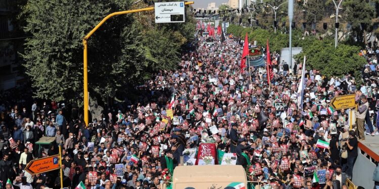 Protestas contra el régimen islamista de Irán. Foto de archivo.