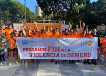 Quinta edición carrera UEVzla contra la violencia hacia la mujer. Foto @onuvenezuela