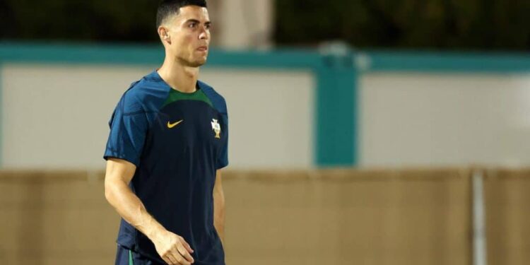 Cristiano Ronaldo entrenó junto a su hijo en las instalaciones de la Ciudad Deportiva del Real Madrid en Valdebebas.