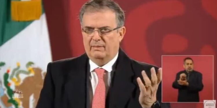 El canciller de México, Marcelo Ebrard. Foto captura de video.