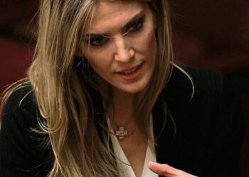 Eva Kaili, la vicepresidenta del Parlamento Europeo. Foto agencias.