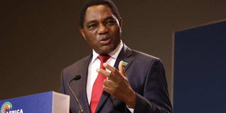 Presidente de Zambia, Hakainde Hichilema. Foto de archivo.