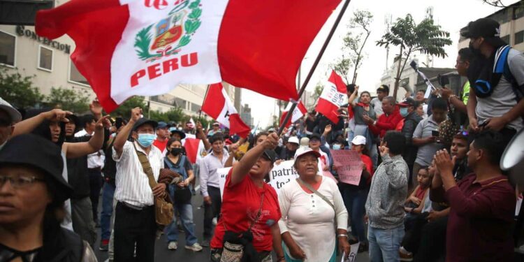 Protestas en Perú. Foto agencias.