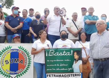 Sindicato Unitario del Magisterio del estado Zulia. Foto Twitter.