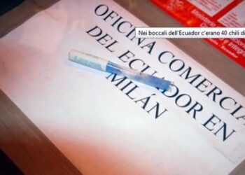 40 kilos de pasta de cocaína fueron hallados en la valija diplomática que se envió de Ecuador a Milán, Italia, en enero de 2012. (La Reppublica)