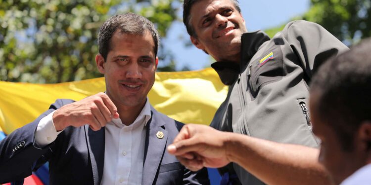 Juan Guaidó y Leopoldo López. Foto agencias.