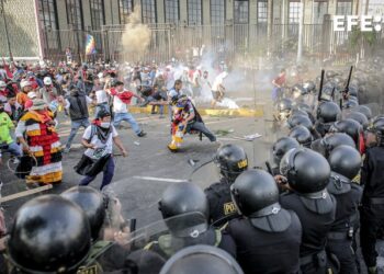 Protestas Perú. Foto @ldejesusreyes