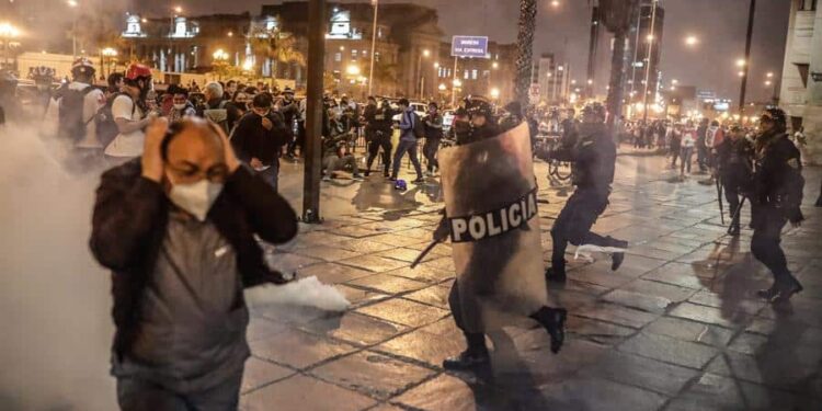 Protestas en Perú. Foto agencias.