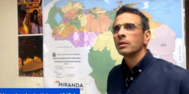 Capriles. Foto captura de video.
