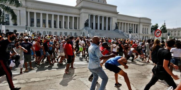 Cuba 18 manifestantes del 11 de julio de 2021. Foto agencias.