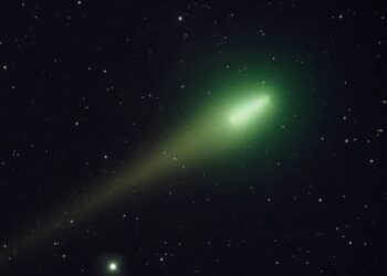 El cometa verde o comenta C 2022 E3 (ZTF). Foto agencias.