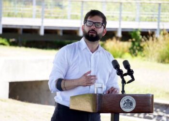 El presidente chileno, Gabriel Boric. Foto La Tercera.