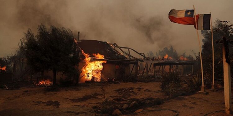 Incendios Chile. Foto agencias.