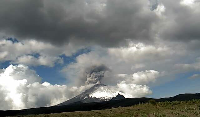 VOLCÁN COTOPAXI. Foto @IGecuador