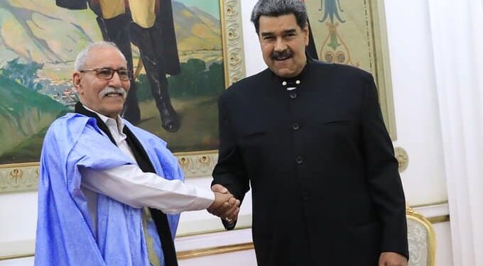 Nicolás Maduro y Presidente de la República Árabe Saharaui Democrática, Brahim Ghali. Foto @PresidencialVen