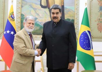 Maduro y Celso Amorim Foto @PresidencialVen