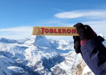 Toblerone. monte Cervino. Foto de archivo.